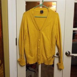 Mustard button cardigan XXL 2X
